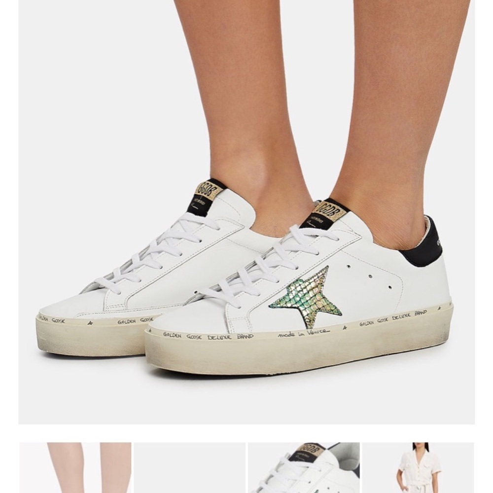 Hi- Star Golden Goose with pink laces